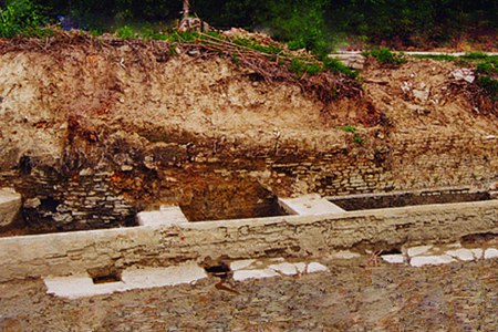 The Bath Springs during the recovery work