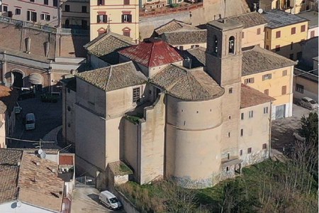 Aerial view of the church of St. Antonino Martyr