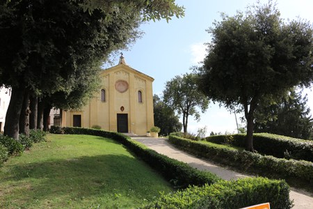 Entrance path to the church