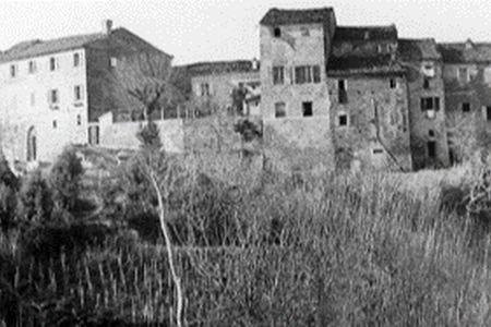 Panorama of the castle after World War I