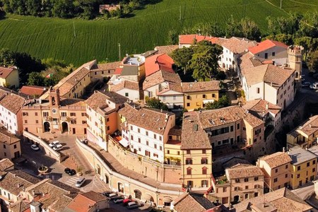 An aerial view of Polverigi