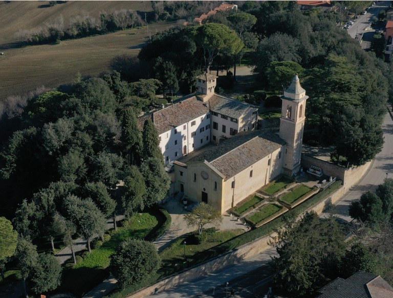 Aerial view of the Villa Nappi building and grounds