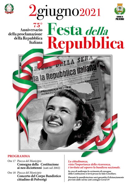 Festa della Repubblica 2 giugno 2021