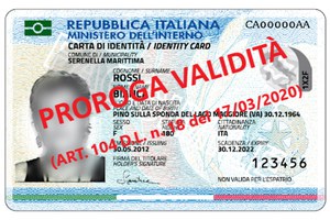 Prorogata la scadenza della carta di identità al 31 agosto 2020