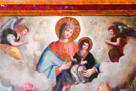 Madonna in gloria con Bambino e Santi Michele e Nicola